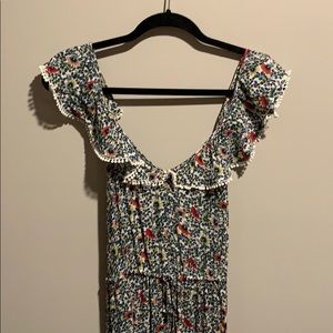 LOFT summer dress with ruffle